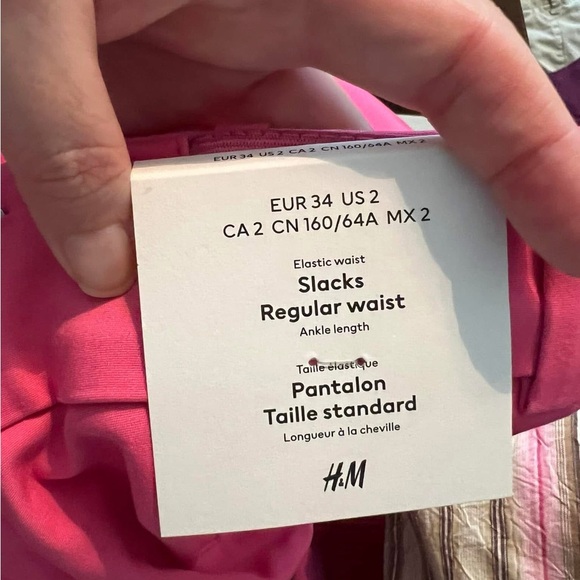 NWT H&M pink slacks size 2 - Picture 4 of 4